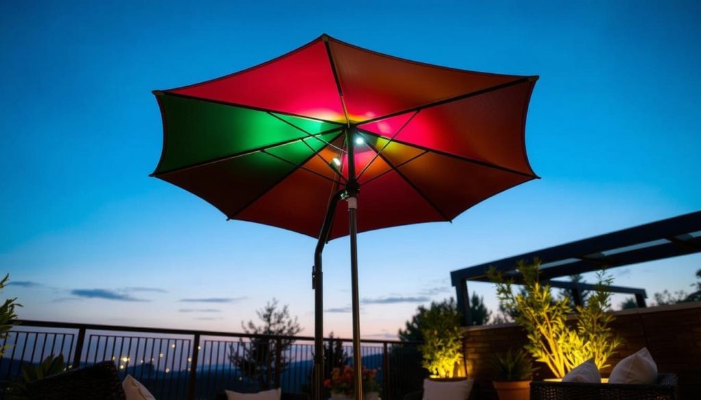 Patio Umbrella with LED Lighting